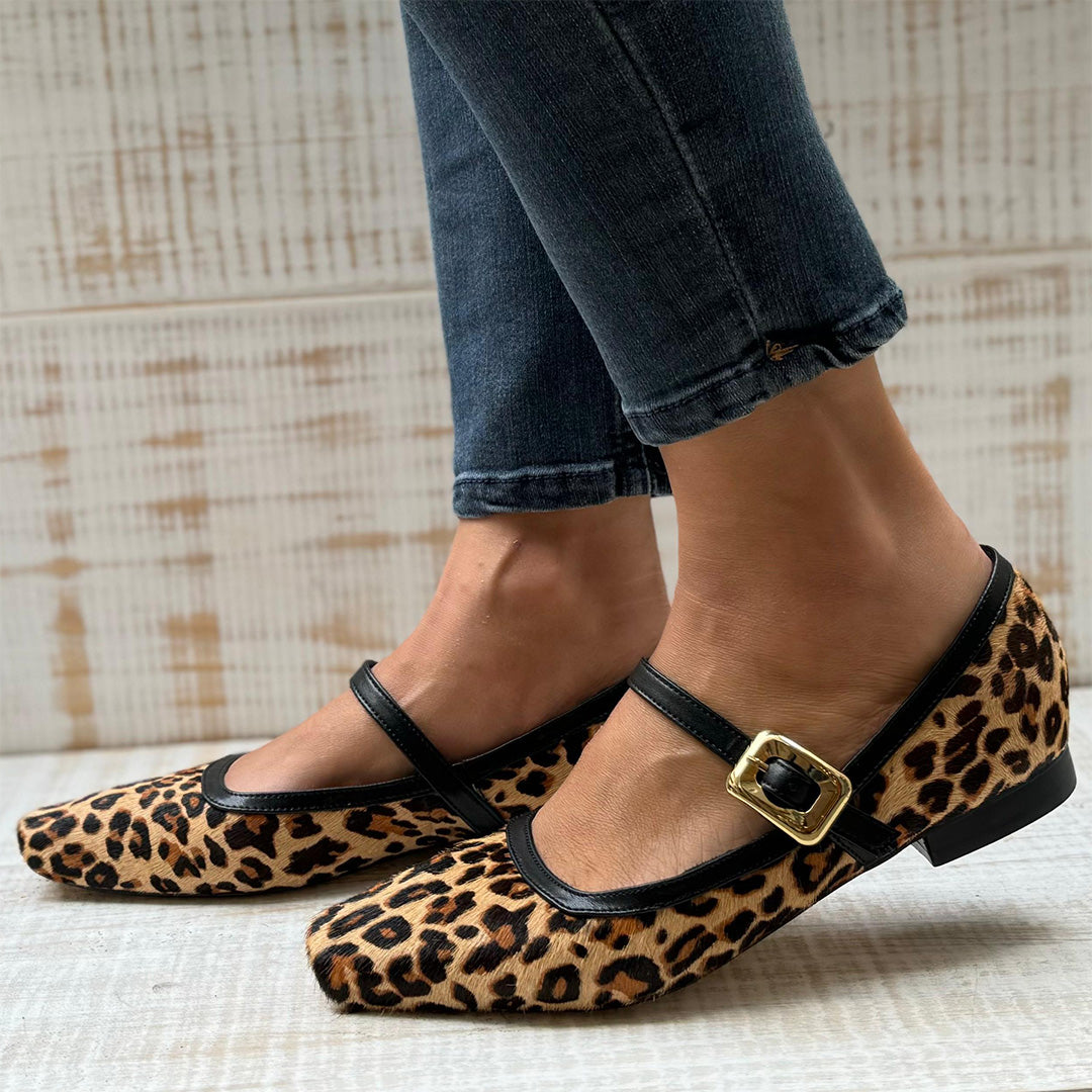 Ballerinas con animal print.