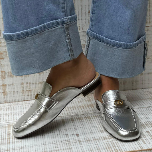 Mules Biarritz | Plateado